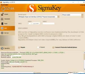 reparar imei y7 2018