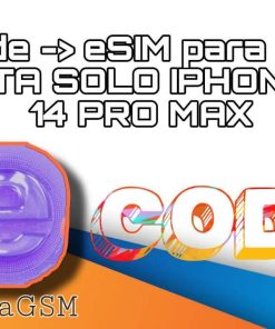 eCode eSIM para RSIM iphone 12 al 14