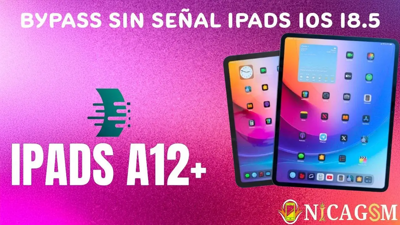 Bypass sin señal IPad Iremoval A12+ IOS 18.5