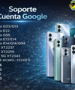 Soporte Cuenta Google FRP Motorola modelos compatibles