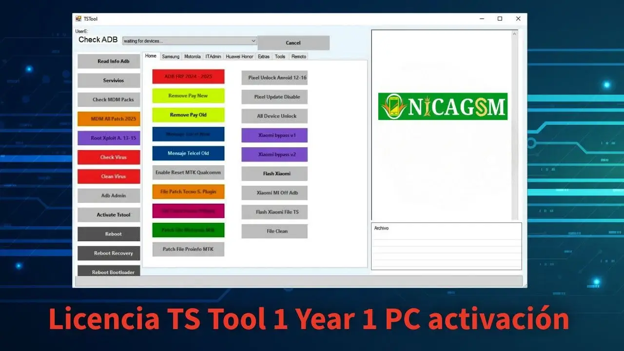 Licencia TS Tool MDM para gestión y administración de dispositivos Android