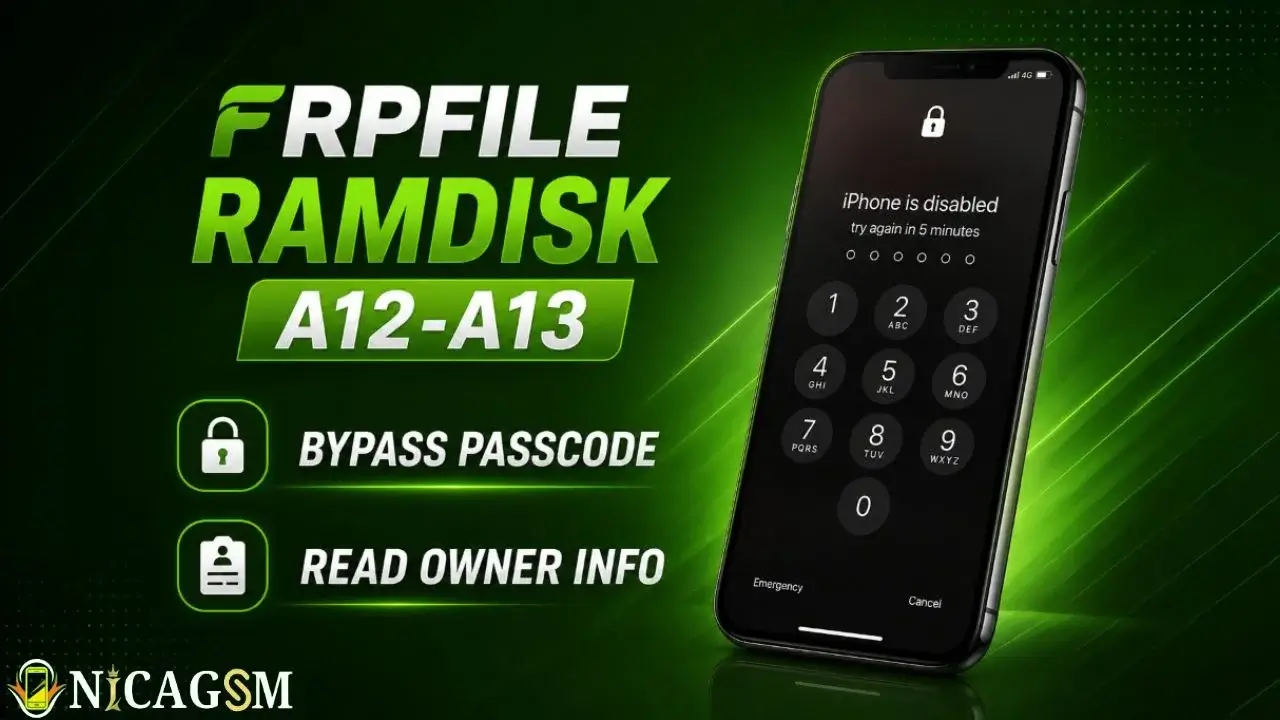 Realizar Passcode FRPFILE Ramdisk CPU A12-A13 supported